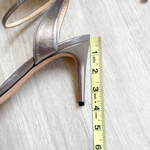 Alexandre Birman Graphite Metal Leather Sandals Size 40.5 US 9 9.5 NEW - Picture 12 of 15